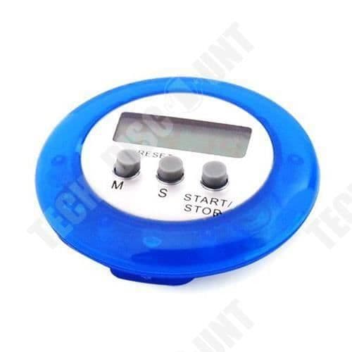 TD® Round Blue Digital Elektronisk Magnetisk Kökstimer - Nedräkningstimer - Multifunktionellt larm Blå