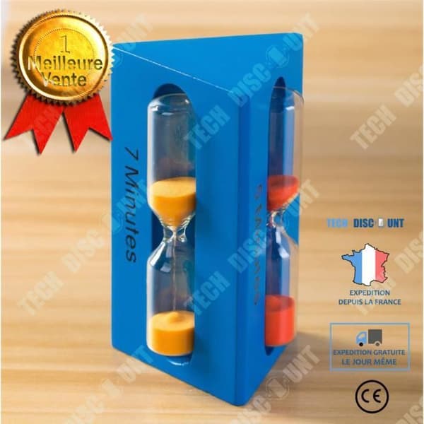 TD® CLOCK - PENDEL 3-5 - 7min Sandglas Timer Sandglas Timglas Klocka Julklapp Heminredning