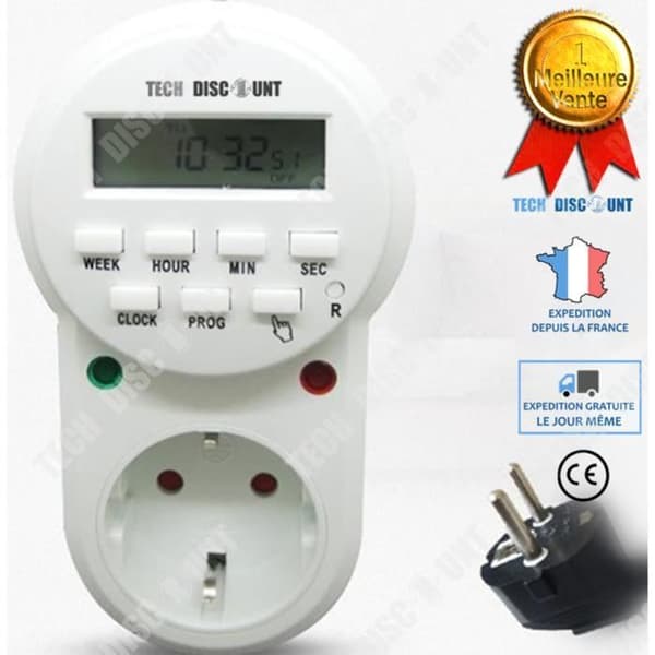 TD® timer digitalt eluttag kök programmerbar mekanisk elektronisk timer trappa nedräkning utomhus