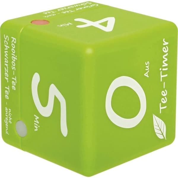 Timer - TFA DOSTMANN - Tee-Timer Cube - Grön - 60 mm - 4 larmfunktioner