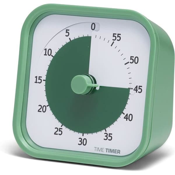 Visuell timer - TIME TIMER - MOD - 60 minuter - Grön fägre - Tyst | CDON