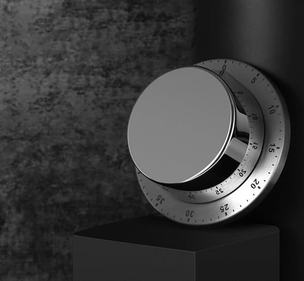 Mekanisk kökstimer i rostfritt stål Alarmklocka Student Doing Time Manager Påminnelse Specialtimer
