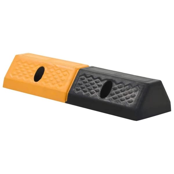 vidaXL Pysäköintistopparit 2 kpl kumi 49x15x9 cm