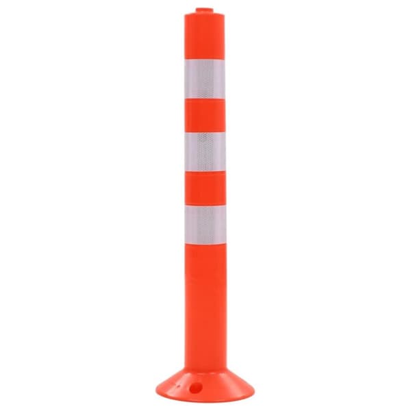 vidaXL Liikenteenohjaustolpat 2 kpl muovi 75 cm