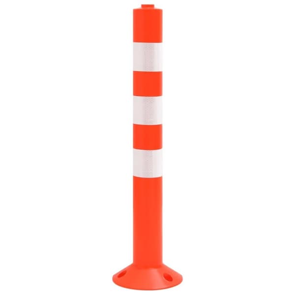 vidaXL Liikenteenohjaustolpat 10 kpl muovi 75 cm PE