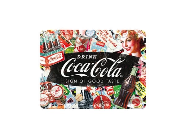 Nostalgi-Art Plåtskylt 20x15cm Coca Cola Färg Bak