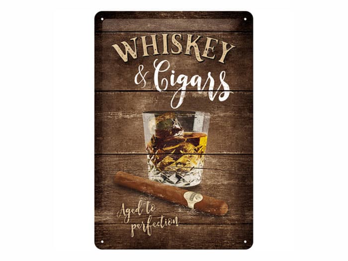 Nostalgi-Art Plåtskylt 20x30cm Whiskey