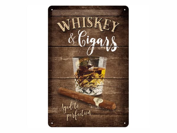 Nostalgi-Art Plåtskylt 20x30cm     Whiskey
