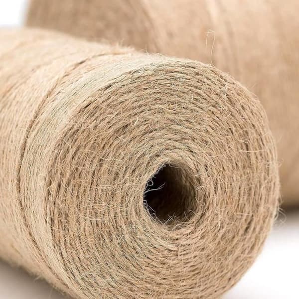 SHOP-STORY - Spole av brunt naturgarn av jute - 2 mm x 400 m - för trädgårdsarbete, gör-det-själv, manuella aktiviteter