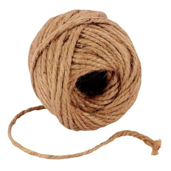 SHOP-STORY - NATURLIG BRUNT JUTEGRÅNG - 2MM X 40M - TJOCKT HAMPREP FÖR INREDNING, TRÄDGÅRD, DIY, KONST OCH HANTVERK