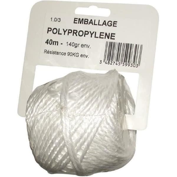 CORDERIE TOURNONAISE Polypropylenetråd 1,0/3 - 140 g