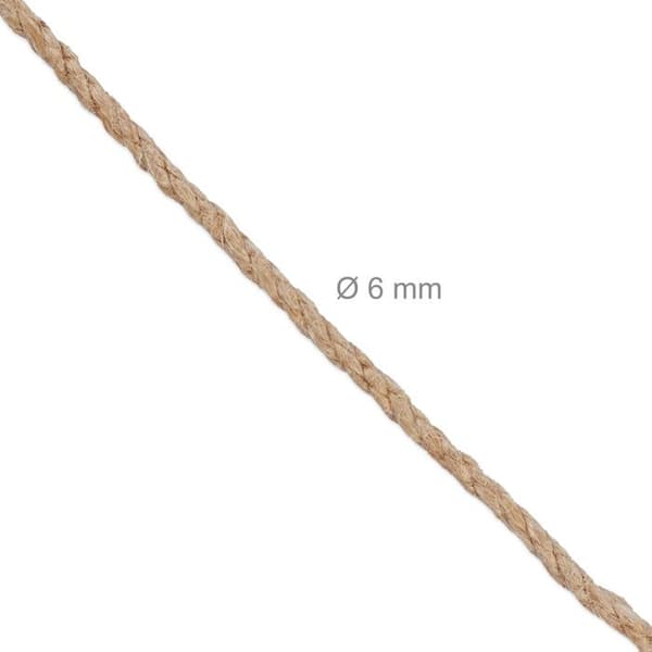Corde - Relaxdays - 10046047 - 100% jute - Set med 2 rullar - 50 m per rulle