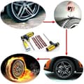 Miniatyrbild 4 av 4: Reparationsats för däck - Plug Plug - Tubeless - Kompatibel med bil och motorcykel - Svart - Hållbar