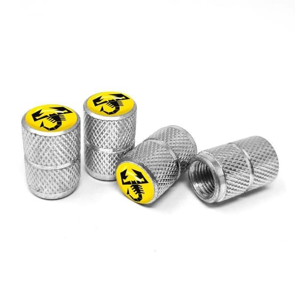 Ventillock för bildäck Abarth Scorpion Yellow Universal, 4 delar