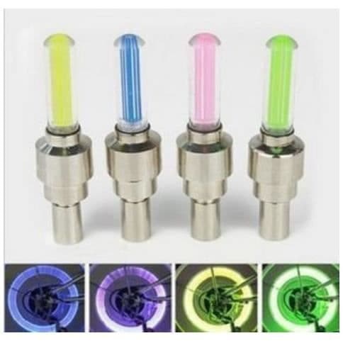 4 LED Ljusventiler Motorcykel Cykel Auto Rosa