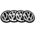 Miniatyrbild 4 av 6: 4-Pack - Volkswagen VW Centrumkåpor / Hjulnav Emblem - Bil