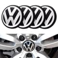 Miniatyrbild 1 av 6: 4-Pack - Volkswagen VW Centrumkåpor / Hjulnav Emblem - Bil