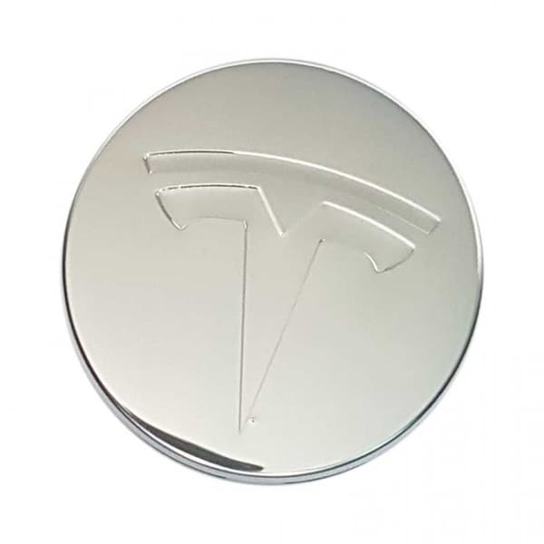 4-Pack - Tesla Centrumkåpor / Hjulnav Emblem - Bil