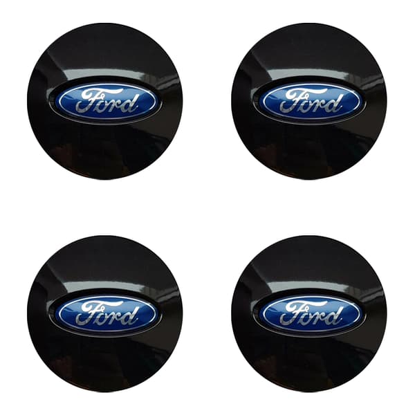 4-Pack - Ford Centrumkåpor / Hjulnav Emblem - Bil