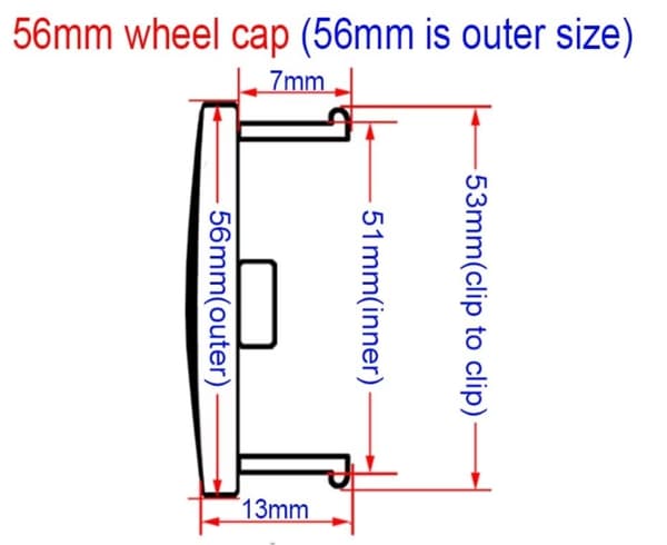 TSL02 - 56MM 4-pack Center kattaa Tesla: n