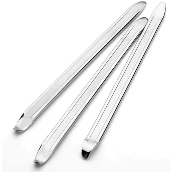 3-pack däckskofot, 30 cm manganstål däckbytarreparationsverktyg (silver)