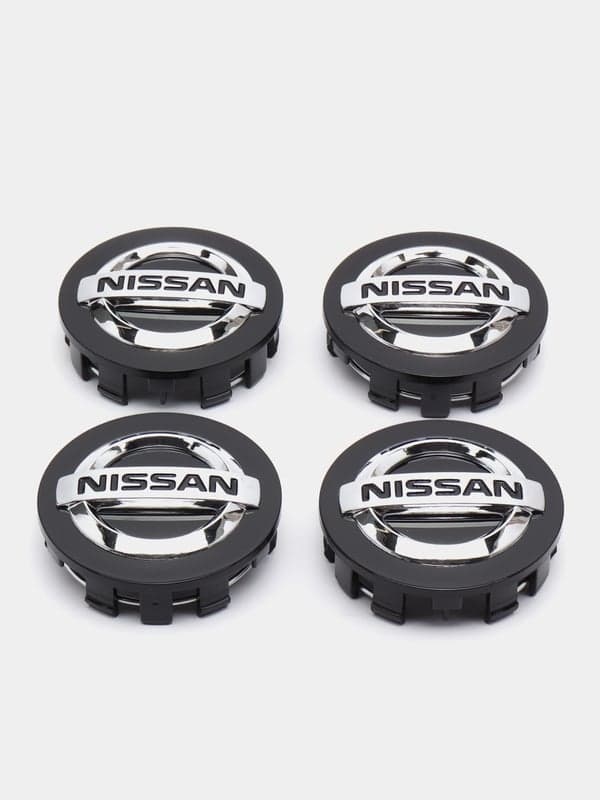 4-Pack - Nissan Centrumkåpor / Hjulnav Emblem - Bil