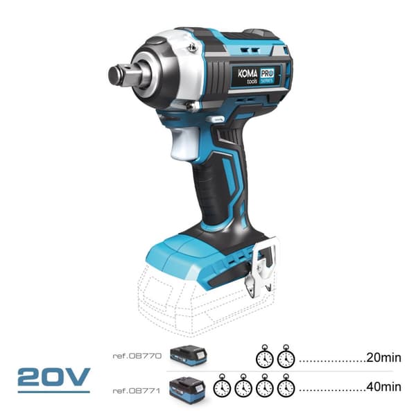 Impact skiftnyckel Koma Tools