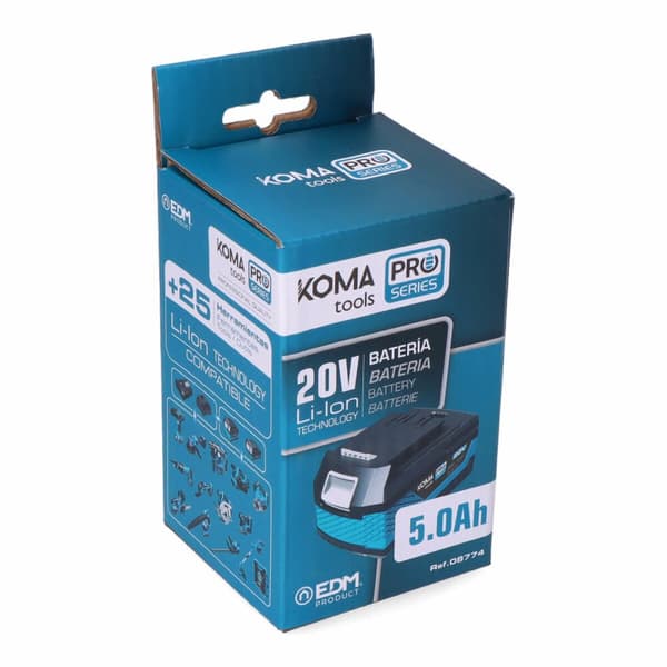 Uudelleenladattava litiumakku Koma Tools Pro Series