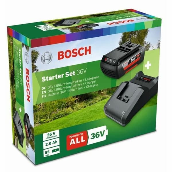 Oplader og genopladeligt batterisæt BOSCH Starter Set Litio Ion 2 Ah 36 V