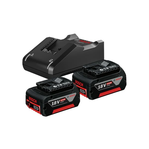 Oplader og genopladeligt batterisæt BOSCH 1 600 A01 9S0 4 Ah 18 V