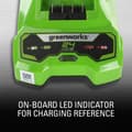 Miniatyrbillede 10 af 11: Genopladeligt litiumbatteri Greenworks 2932407 220-240 V