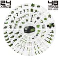 Miniatyrbillede 11 af 11: Genopladeligt litiumbatteri Greenworks 2932407 220-240 V