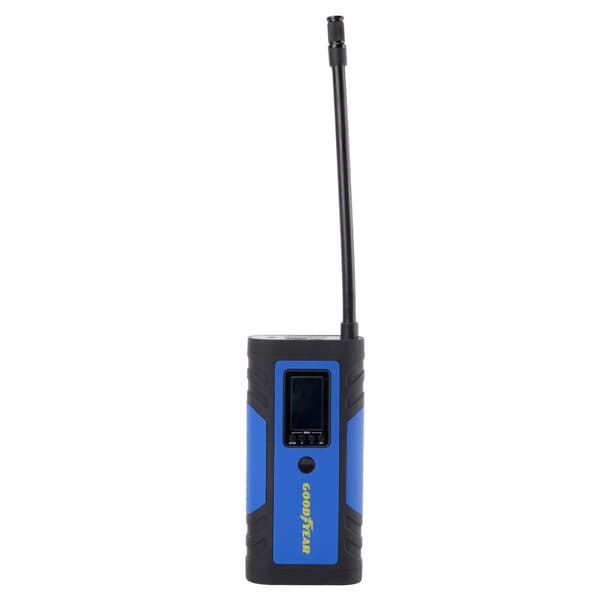 Kannettava ilmakompressori LED-valolla. Goodyear GOD0019 2600 mAh 150 PSI 7,4 V