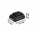Miniatyrbillede 2 af 4: Genopladeligt litiumbatteri BOSCH 18 V