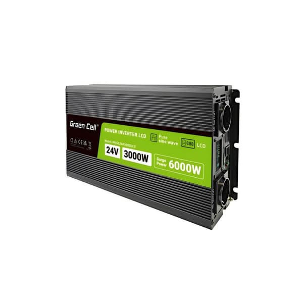 Adapter Green Cell INVGC24P3000LCD 3000 W 1 Dele Sort