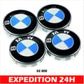 Miniatyrbild 6 av 6: 4 x 68 mm blå BMW-logotyp navkapsel Hjulcenterfälgnavkåpa