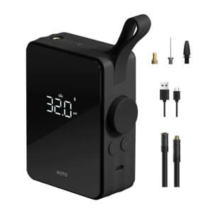 Elektrisk dækpumpe HOTO QWCQB001, 2500mAh (sort)