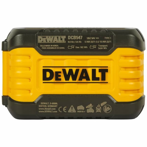 Laddningsbart lithiumbatteri Dewalt DCB547-XJ 9 Ah 18 V