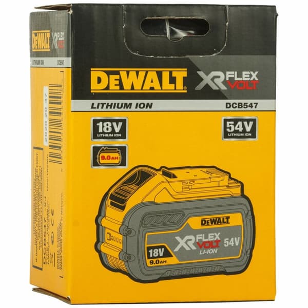 Laddningsbart lithiumbatteri Dewalt DCB547-XJ 9 Ah 18 V