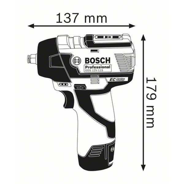 Slagnøgle BOSCH Professional GDS 12V-115 12 V 115 Nm
