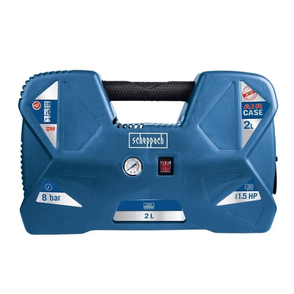 Ilmakompressori Scheppach Air Case 1100 W 2 L 230 V 8 bar