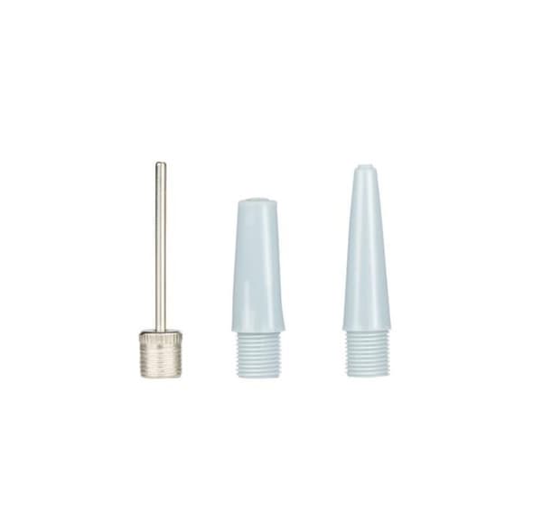 Pumpe med mammometer 24x9,8x61cm 800gr, gul, 3 adaptere, 75cm slange