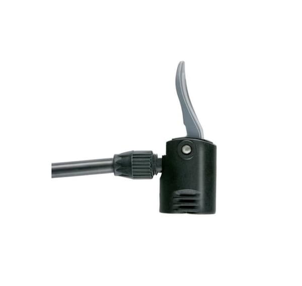 Pumpe med mammometer 24x9,8x61cm 800gr, gul, 3 adaptere, 75cm slange