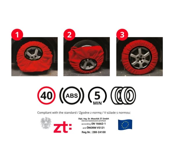 Textile snow chains 2 pcs size XXL