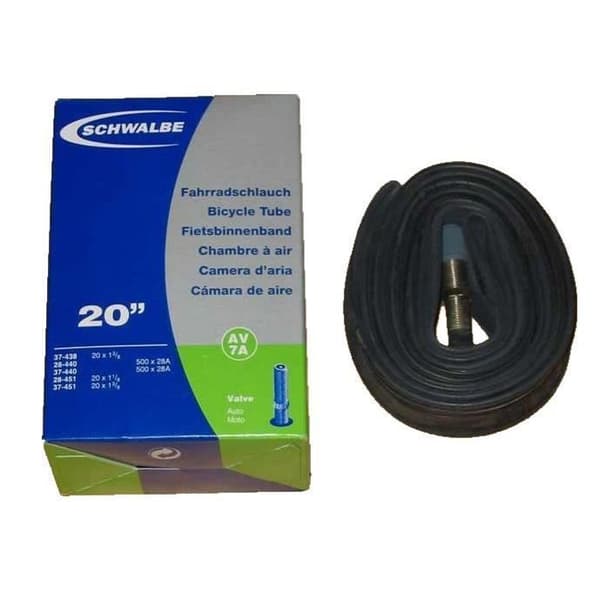 Innerslang - Schwalbe - 500 / 20x1 3/8 - Schrader 40 mm - Gummi - Extrem tillförlitlighet