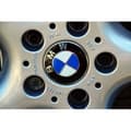Miniatyrbild 2 av 3: Cache Moyeu - BMW - 68mm - 4-pack - Blå Vit Emblem - Hög Kvalitet