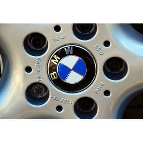 Cache Moyeu - BMW - 68mm - 4-pack - Blå Vit Emblem - Hög Kvalitet