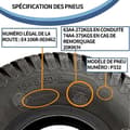 Miniatyrbild 3 av 4: INN Däck 18x9.50-8 däck för gräsklippare tubeless gräsklippare däck på trädgårdsklippare Trädgårdsgräsklippare trailer pn