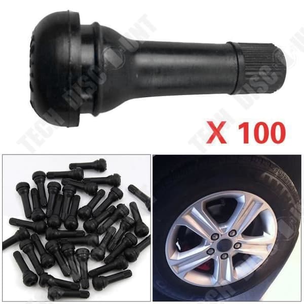Däckventil - TECH RABATT - TR414 - Gummi - 100 stycken - Universal