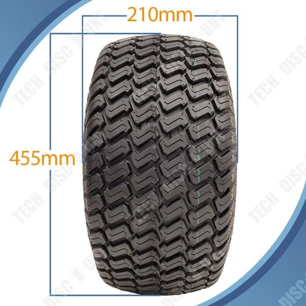 TD Parnells-18x8.50-8 Tubeless gräsklippare däck 45,5 cm diameter gräsdäck för gräsmatta barnvagnar och vagnar